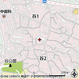 福岡県福岡市中央区谷周辺の地図