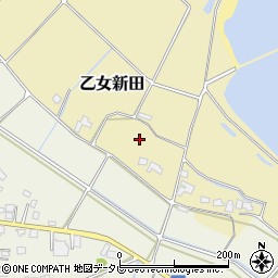 大分県宇佐市乙女新田周辺の地図