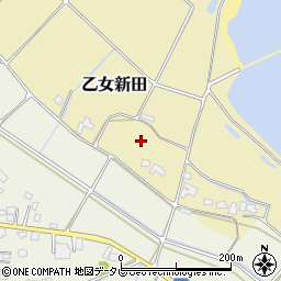大分県宇佐市乙女新田周辺の地図