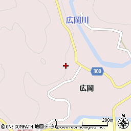 徳島県海部郡海陽町広岡広岡77周辺の地図