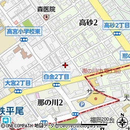 Shirogane Syokudou 白金食堂周辺の地図