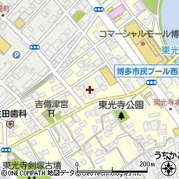 福岡県福岡市博多区東光寺町1丁目10周辺の地図