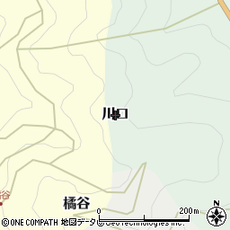 高知県仁淀川町（吾川郡）川口周辺の地図