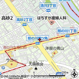 西日本シティ銀行那の川四ツ角 ＡＴＭ周辺の地図