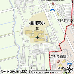 桂川町立桂川東小学校周辺の地図