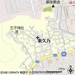 高知県高知市東久万周辺の地図
