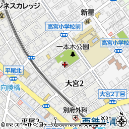福岡市公民館　高宮公民館周辺の地図