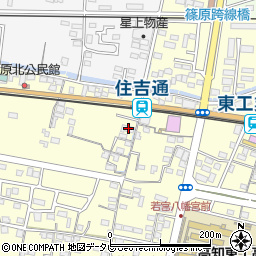 高知県南国市篠原1331-1周辺の地図