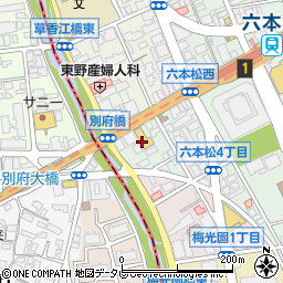 キャンドゥ福岡六本松店周辺の地図