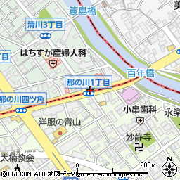 竹園百年橋店周辺の地図