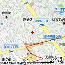 読売新聞・読売センター　中央区平尾・高砂周辺の地図