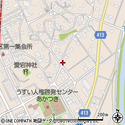 福岡県嘉麻市下臼井986周辺の地図