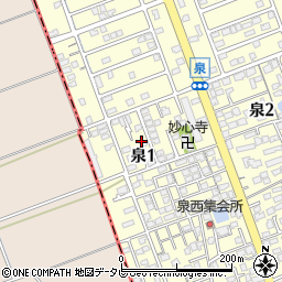 九郎丸公園周辺の地図