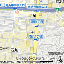 福岡中央銀行新室見支店周辺の地図