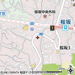 パークハイツ桜坂管理人室周辺の地図