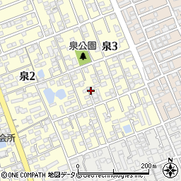 福岡県福岡市西区泉3丁目周辺の地図