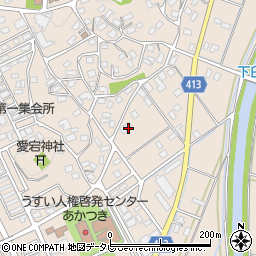 福岡県嘉麻市下臼井987周辺の地図