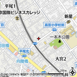 高宮建材　福岡支店周辺の地図