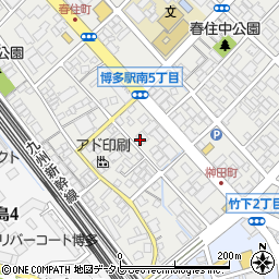 株式会社オカキン九州営業所周辺の地図