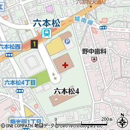 福岡地方検察庁　被害者支援室周辺の地図