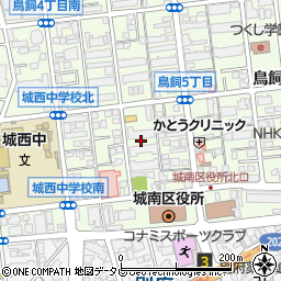 福岡県福岡市城南区鳥飼6丁目10周辺の地図