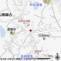 福岡県糸島市志摩師吉606周辺の地図