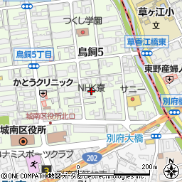 ＮＨＫ福岡放送局別府世帯寮周辺の地図