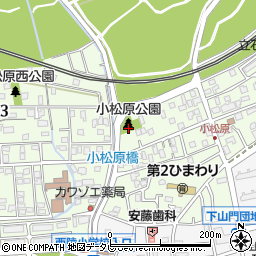小松原公園周辺の地図