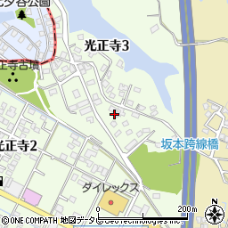 福岡県宇美町（糟屋郡）光正寺周辺の地図