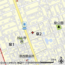 福岡県福岡市西区泉周辺の地図