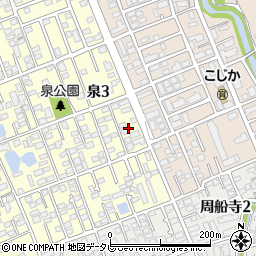 福岡県福岡市西区泉3丁目4周辺の地図