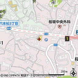 日産福岡桜坂店周辺の地図
