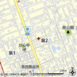 福岡県福岡市西区泉2丁目周辺の地図