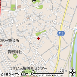 福岡県嘉麻市下臼井1100周辺の地図