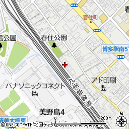 釜寅　博多店周辺の地図