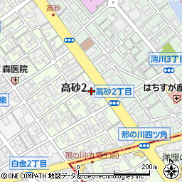 積水リース株式会社　福岡支店周辺の地図