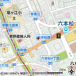 マツモトキヨシ六本松店周辺の地図