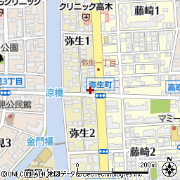 九大進学ゼミ藤崎校周辺の地図