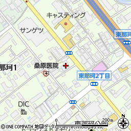 日伝九州支店周辺の地図