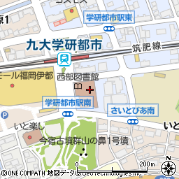 福岡市役所　西区役所周辺の地図