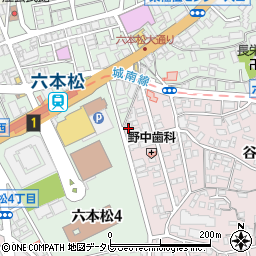 福岡県福岡市中央区谷1丁目13-17周辺の地図