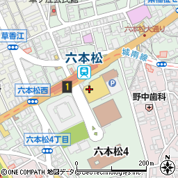 福岡市科学館　６Ｆドームシアター周辺の地図