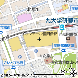 イオンモール福岡伊都周辺の地図