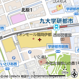 キヌイオンモール福岡伊都店周辺の地図