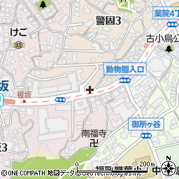福岡県福岡市中央区警固3丁目5-1周辺の地図
