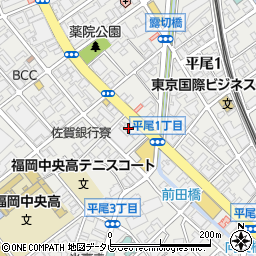 出光リテール販売株式会社九州カンパニー　薬院給油所周辺の地図