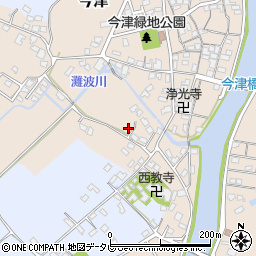大分県中津市今津592-8周辺の地図