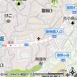 福岡県福岡市中央区警固3丁目5-6周辺の地図