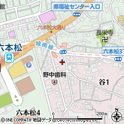 福岡県福岡市中央区谷1丁目14-3周辺の地図