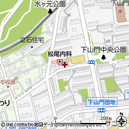 福岡下山門団地郵便局 ＡＴＭ周辺の地図